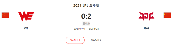 “2021LPL夏季赛7.11WEvs JDG比赛介绍