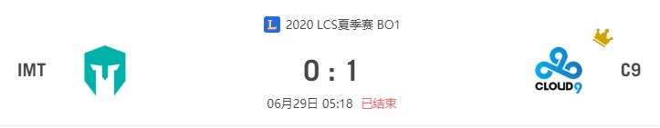 “2020LCS夏季赛IMT vs C9比赛介绍