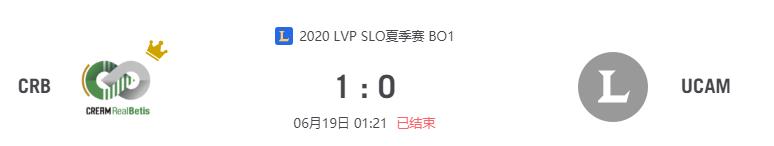 “2020LVP SLO夏季赛CRB vs UCAM比赛介绍