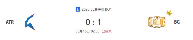 “2020BL夏季赛ATR vs BG比赛介绍