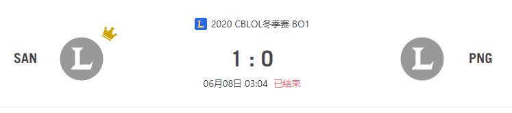 “2020CBLOL冬季赛SAN vs PNG比赛介绍