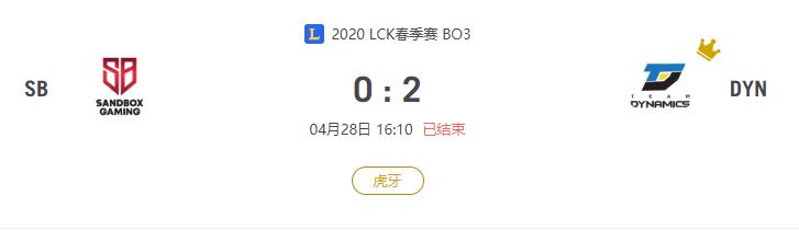 “2020LCK春季赛SB VS DYN比赛介绍