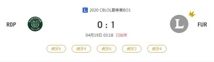 “2020CBLOL夏季赛RDP VS FUR比赛介绍