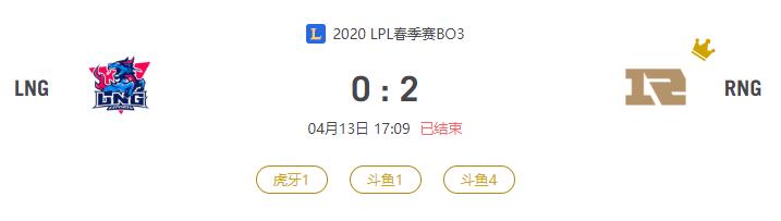 “2020LPL春季赛LNG VS RNG比赛介绍