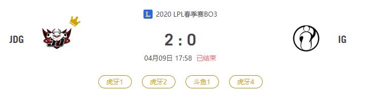 “2020LPL春季赛JDG VS IG比赛介绍