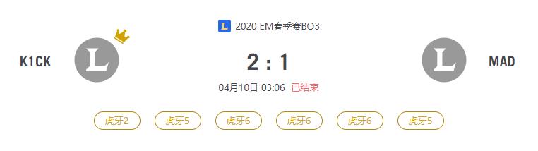 “2020EM春季赛K1CK VS MAD比赛介绍