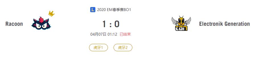 “2020EM春季赛Racoon VS Electronik Generation比赛介绍