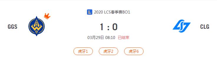 “2020LCS春季赛GGS VS CLG比赛介绍