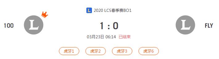 “2020LCS春季赛100 VS FLY比赛介绍