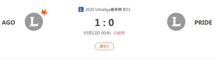 “2020Ultraliga春季赛AGO VS PRIDE比赛介绍