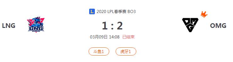 “2020LPL春季赛LNG VS OMG比赛介绍