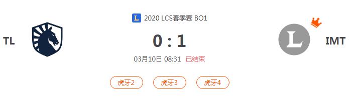 “2020LCS春季赛TL VS IMT比赛介绍