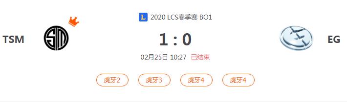 “2020LCS春季赛TSM VS EG比赛介绍