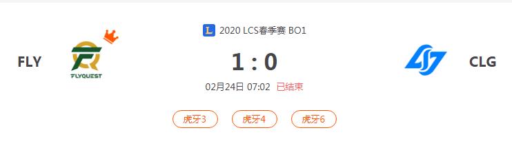 “2020LCS春季赛FLY VS CLG比赛介绍